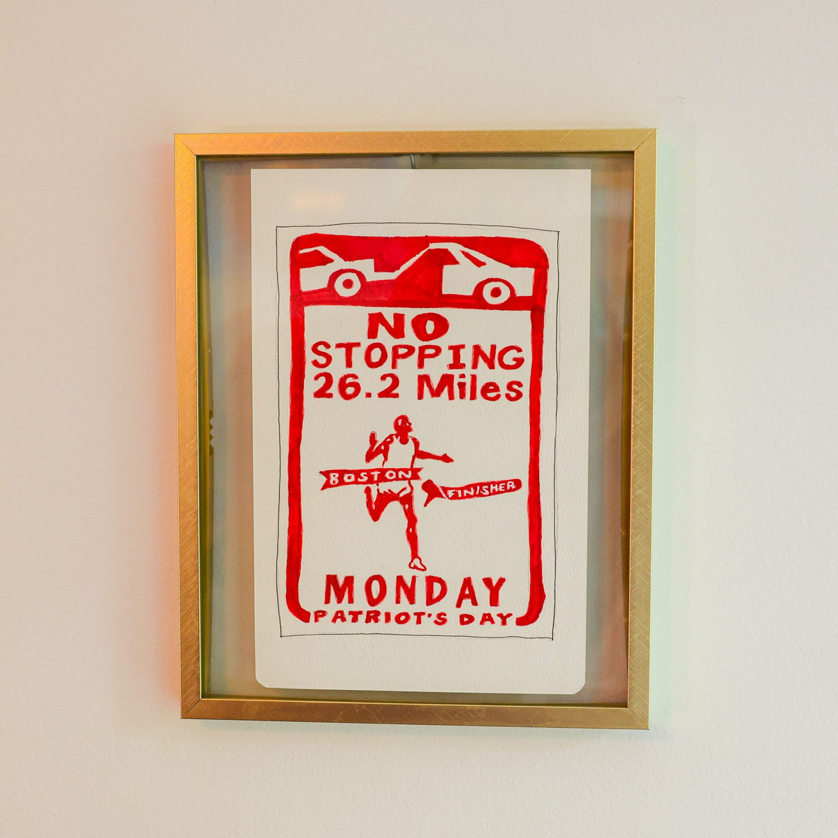 No Stopping Monday original artwork