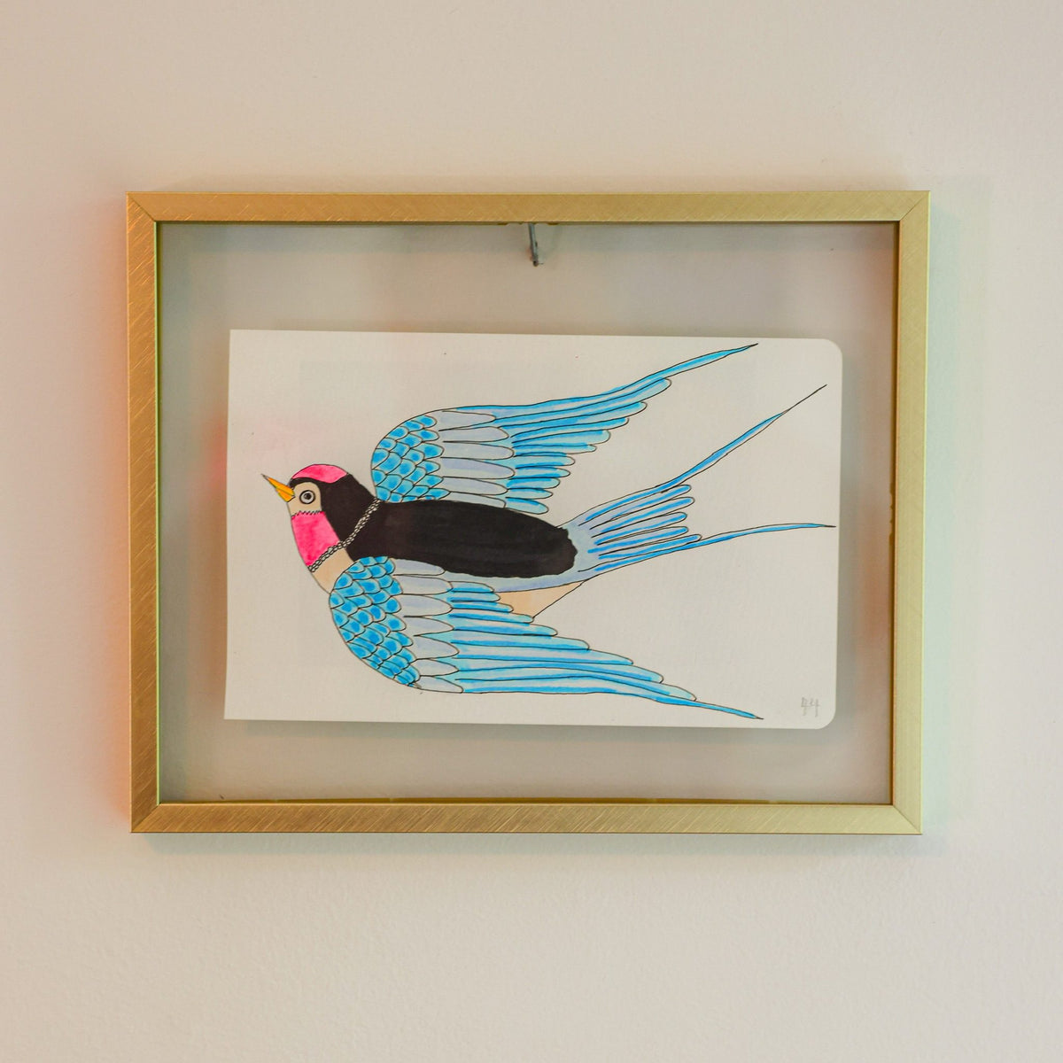 Andrea's Swallow 1 original artwork