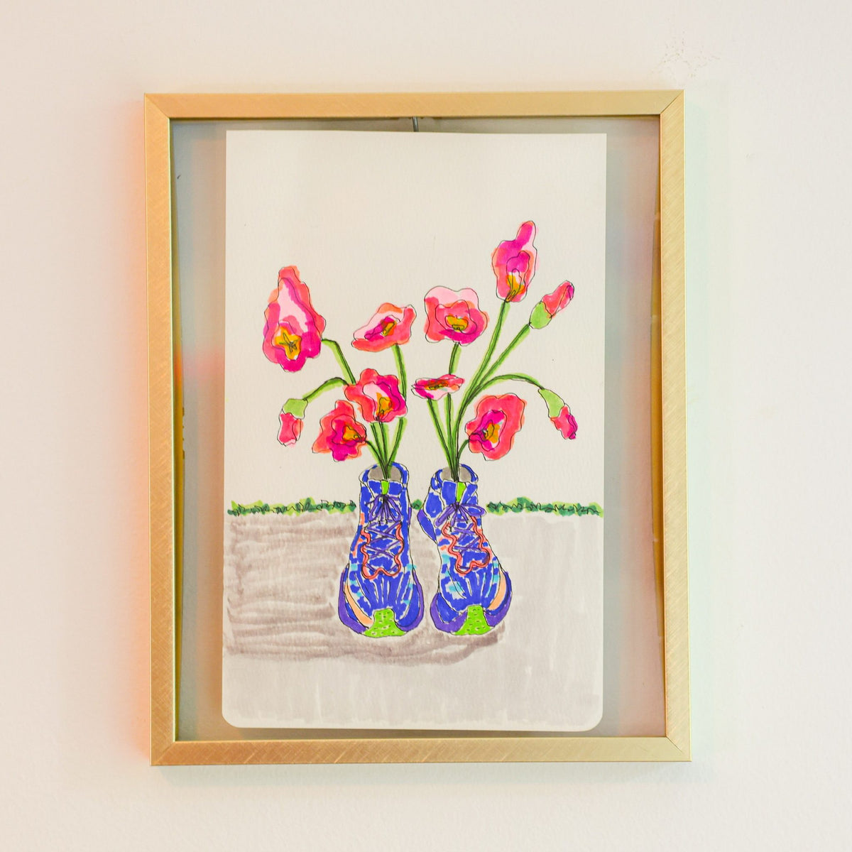 Poppy Shoes original artwork