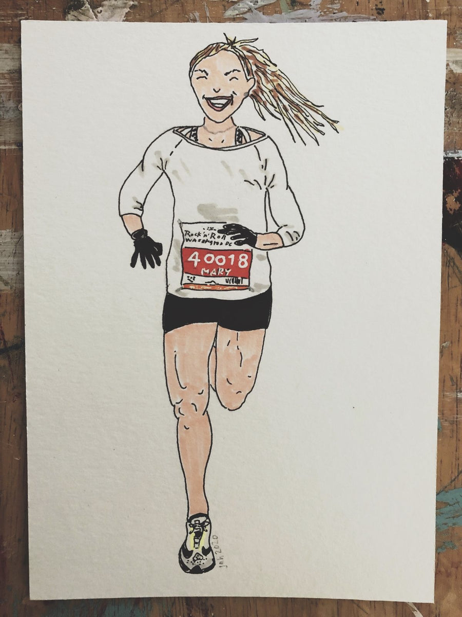 Custom runner portrait