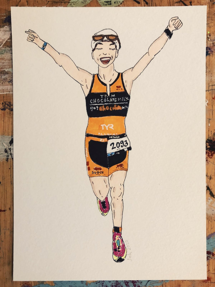 Custom runner portrait