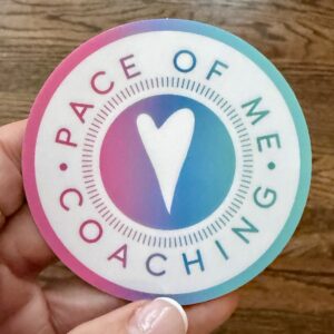 Pace of Me Coaching  3" Round Sticker