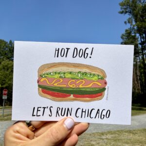 Hot Dog! Let's Run Chicago Mini Print