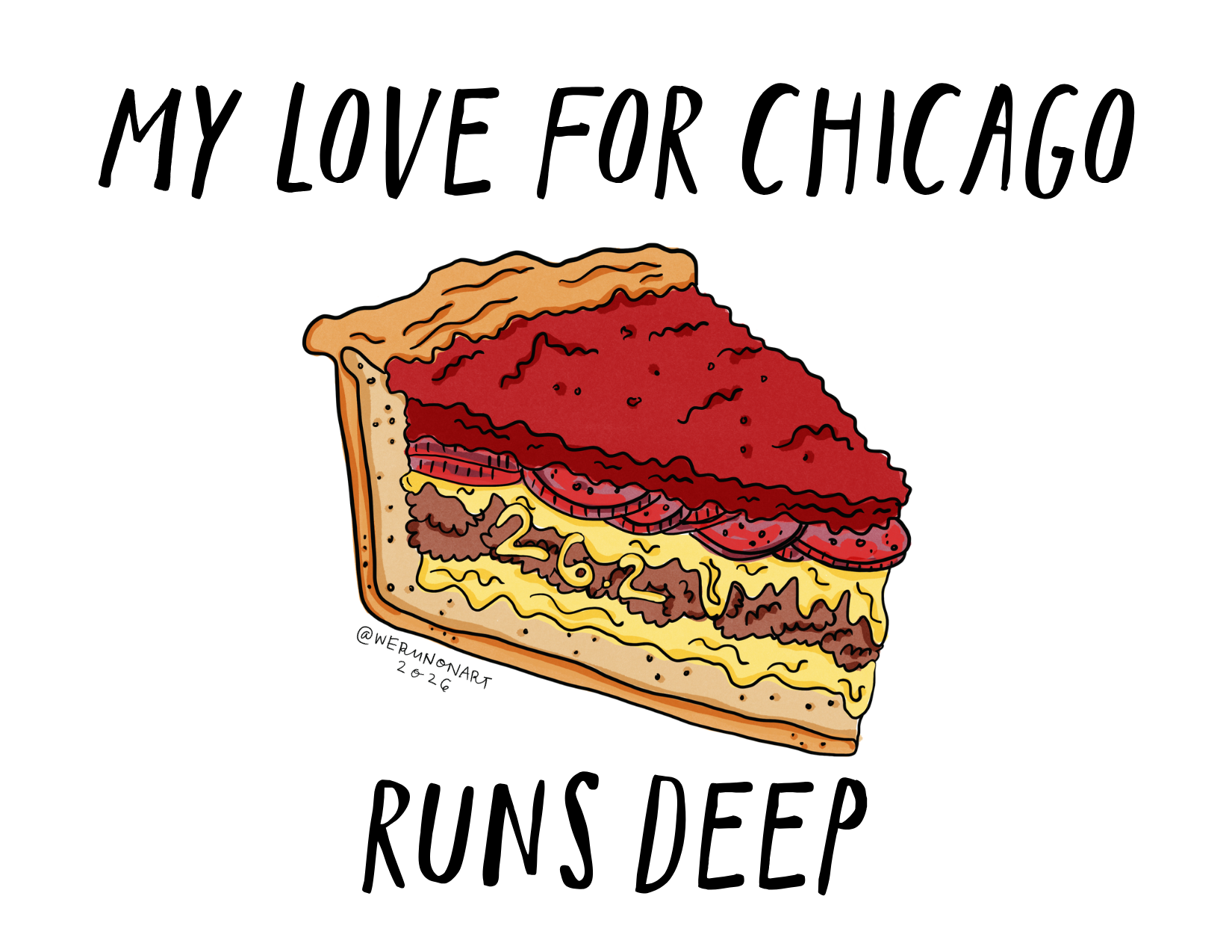 Chicago Deep Dish Mini Print - Image 2