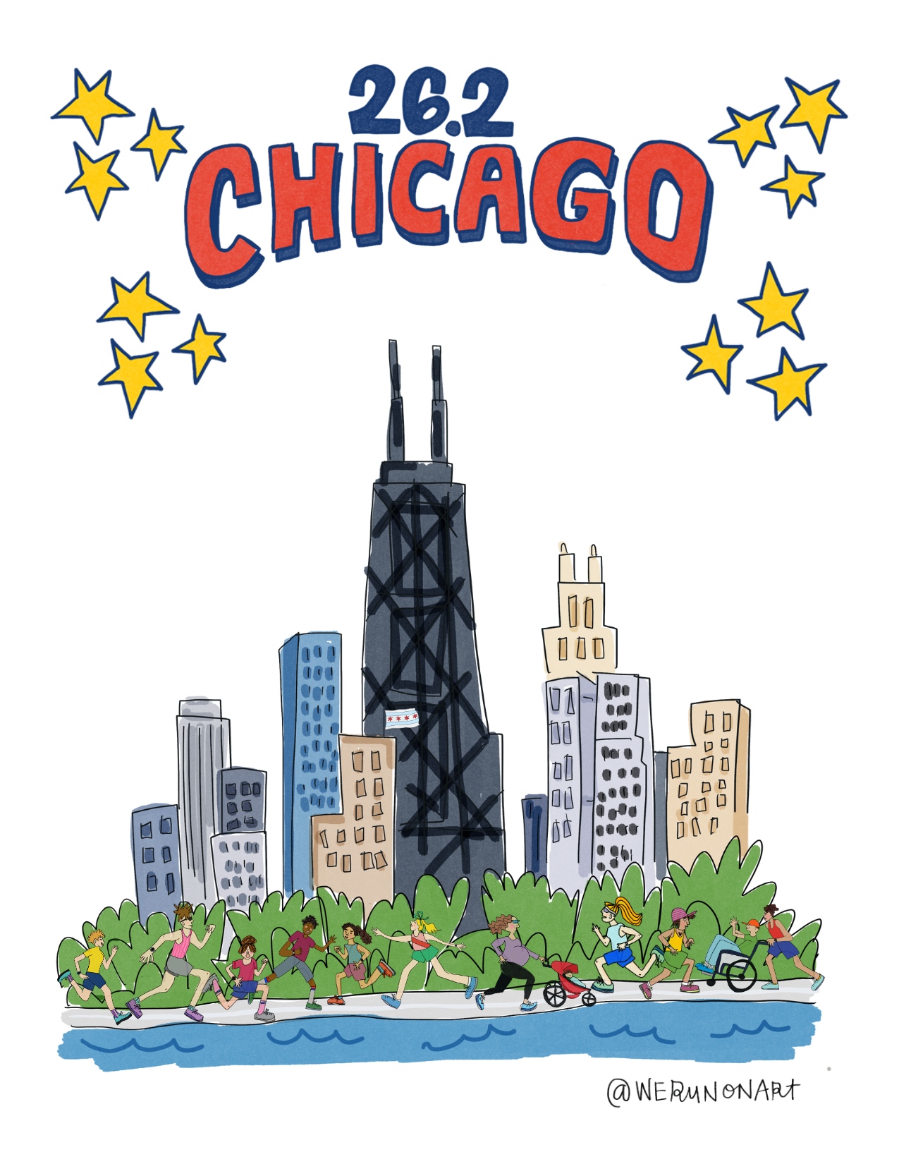 26.2 Chicago Mini Print - Image 4