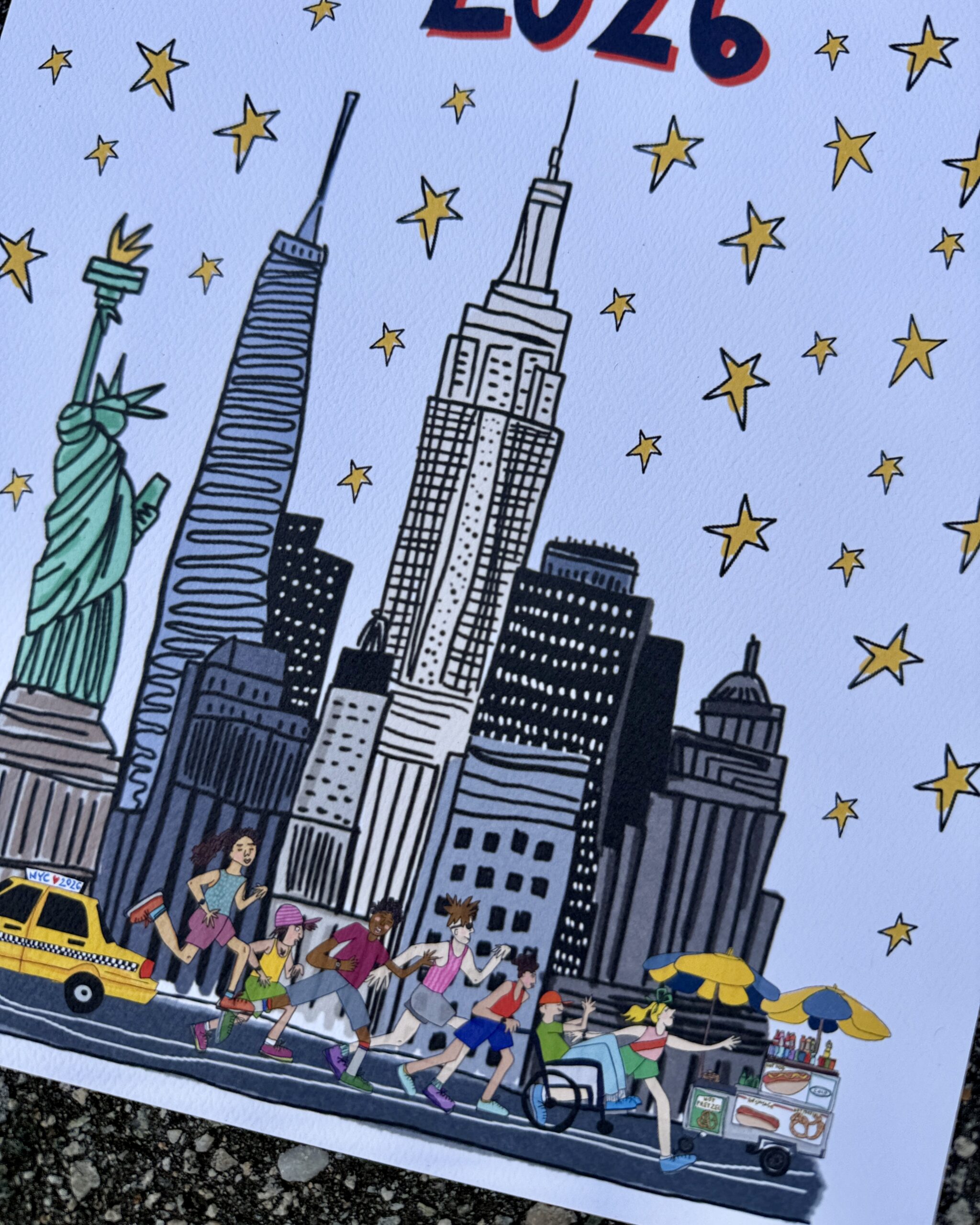 NYC Skyline Mini Print - Image 2